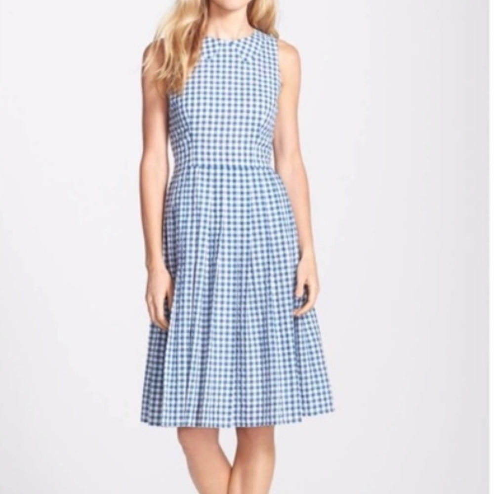 Kaya & Sloane gingham cotton midi dress